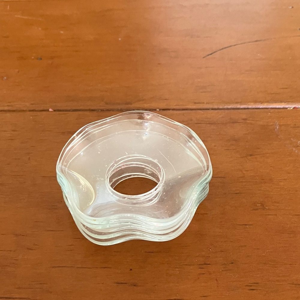 4 Glass Wax Drip Catchers